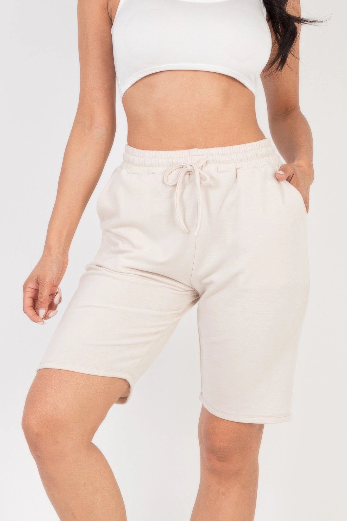 sports accessory artisanal quality Women's French Terry Bermuda Shorts