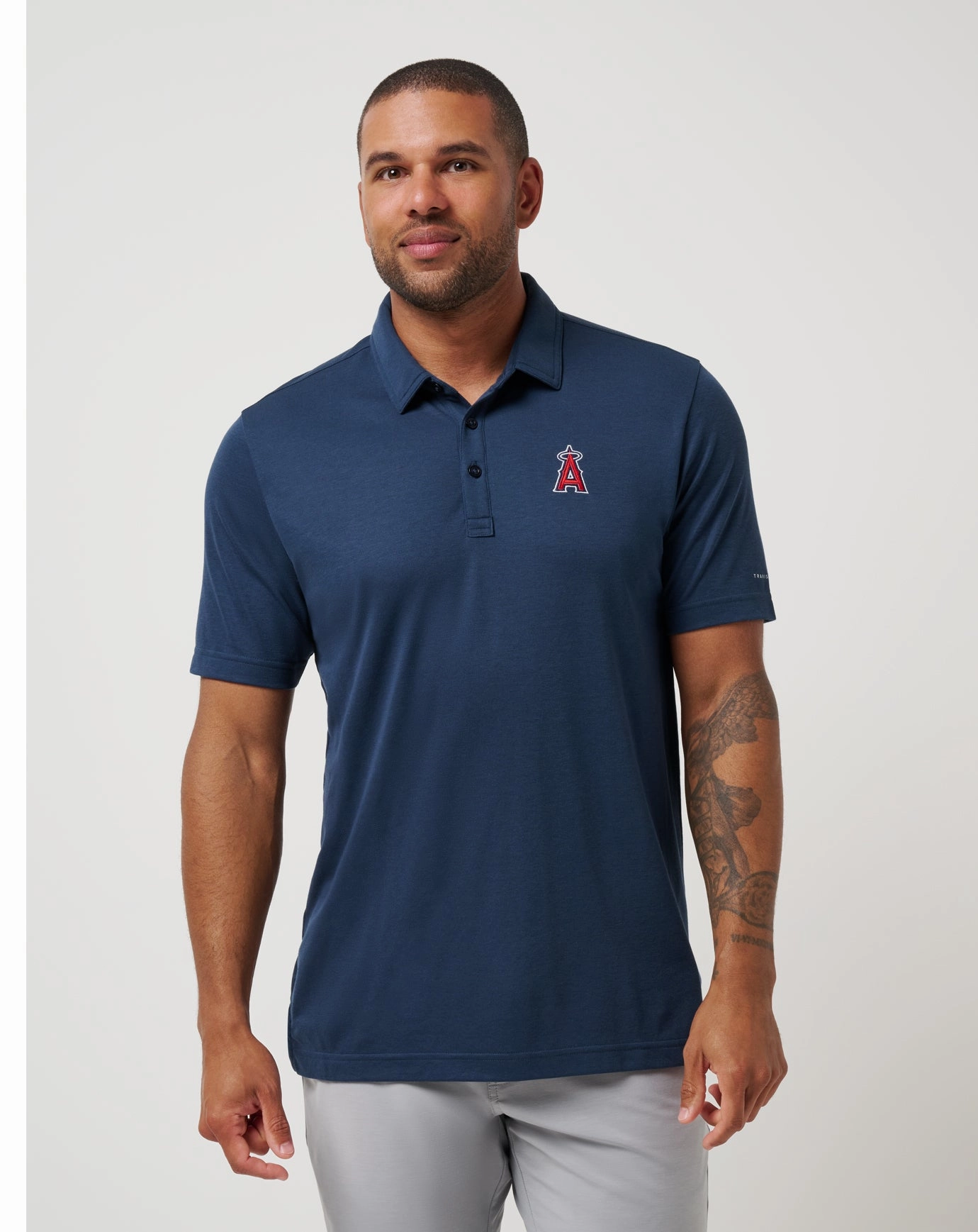Breathable Knitwear Los Angeles Angels Playoff Pitch Polo
