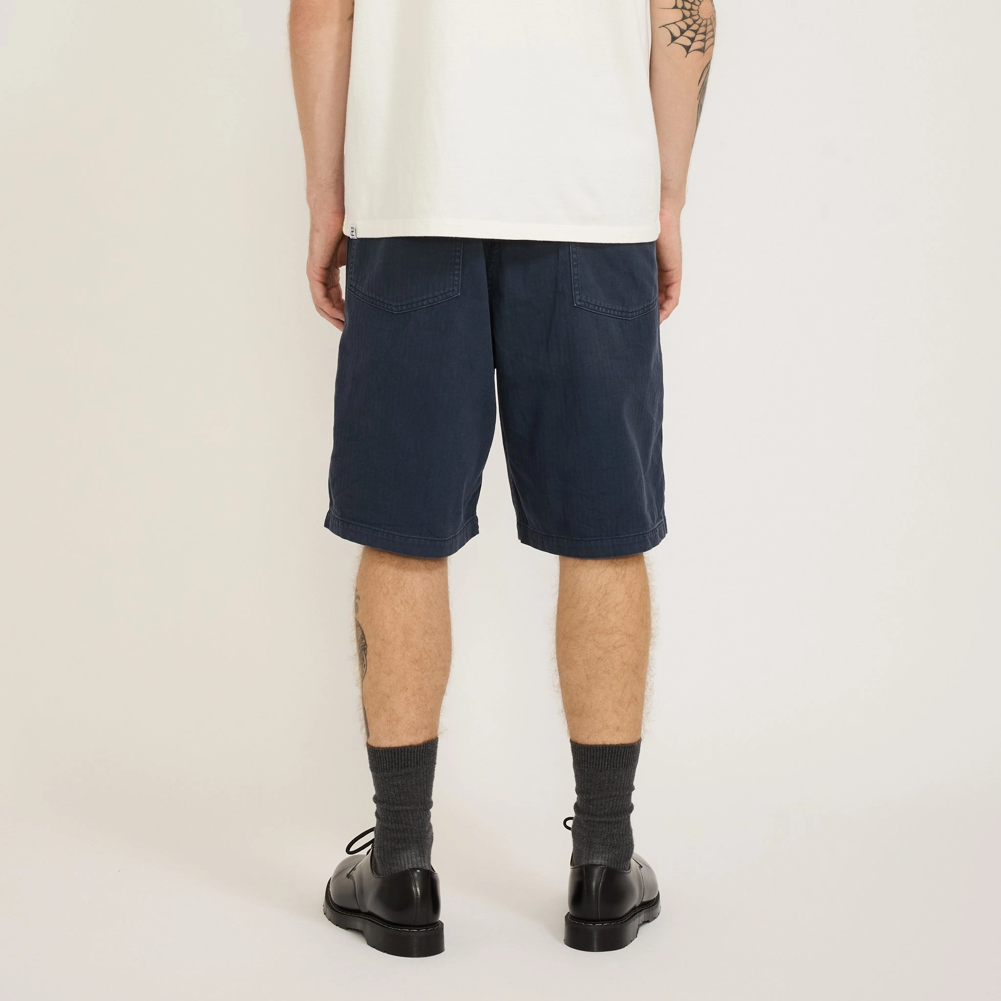 Summer Fatigue Shorts Navy Slim Comfort Fit