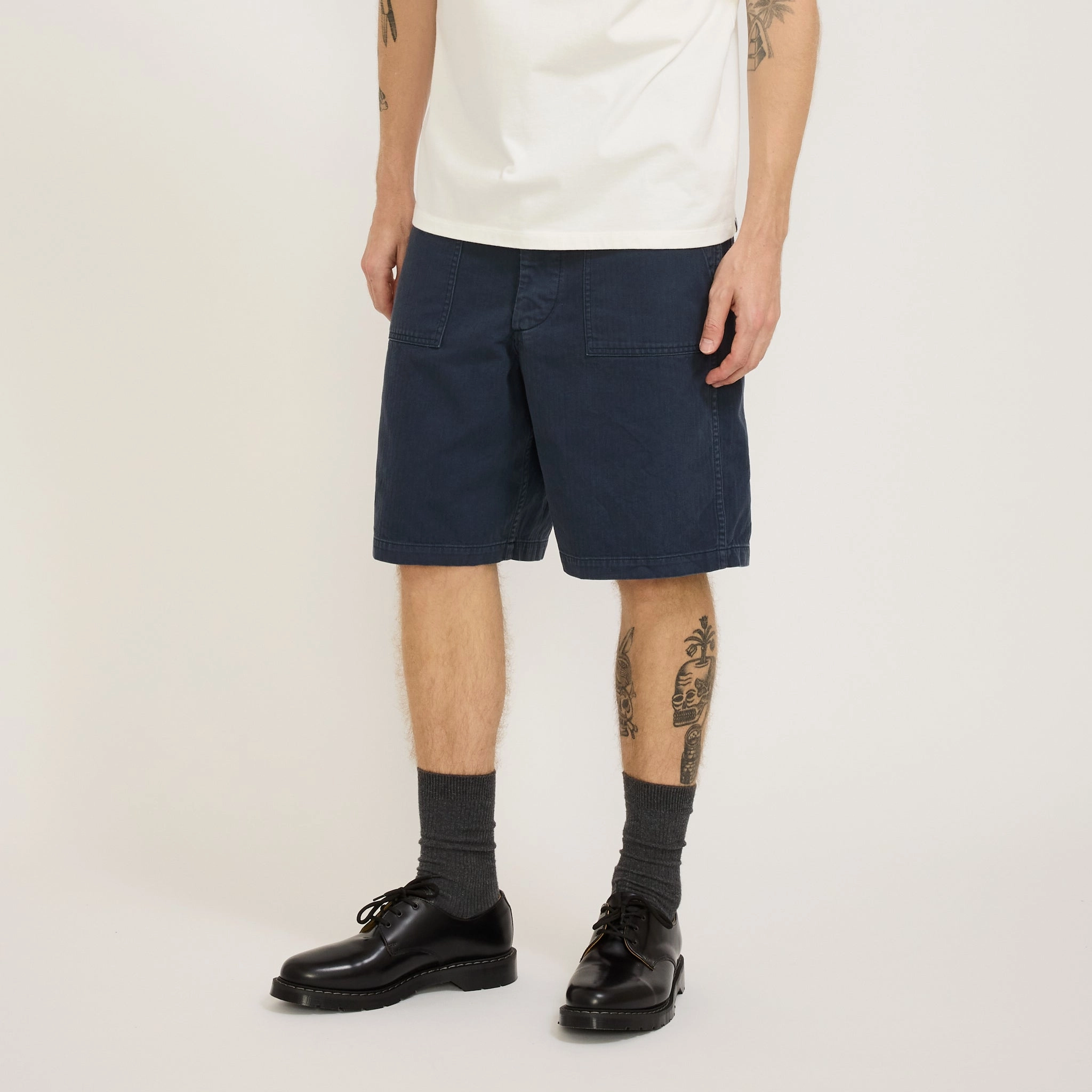 meditation wear Summer Fatigue Shorts Navy
