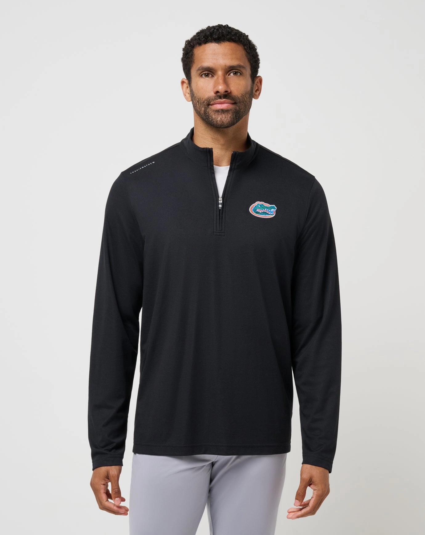 Non Restrictive Armholes Stowable Hood Florida Time To Tailgate Quarter Zip