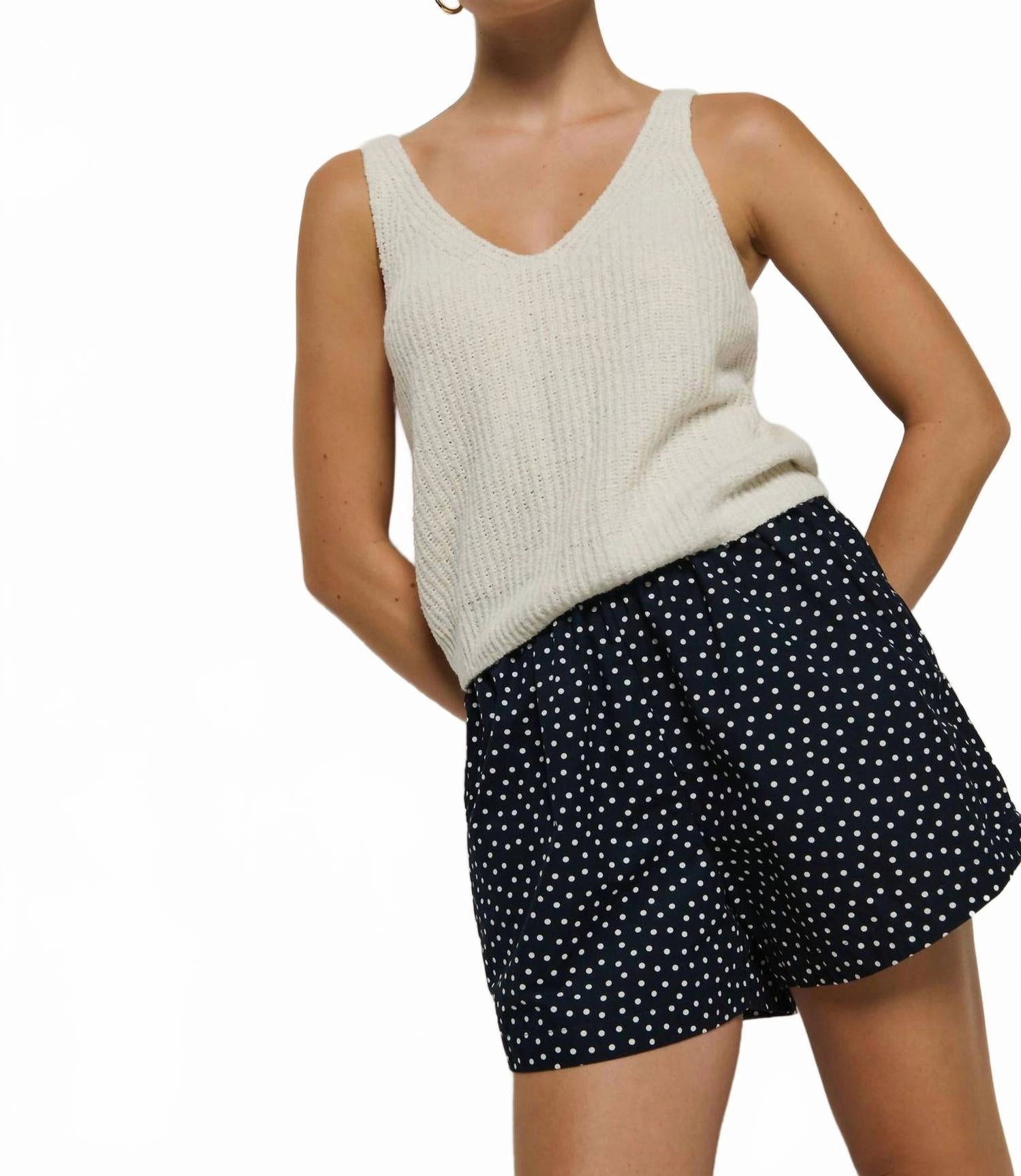 Petite Fit Clean Aesthetic Flynn Pull-On Short In Cpdt