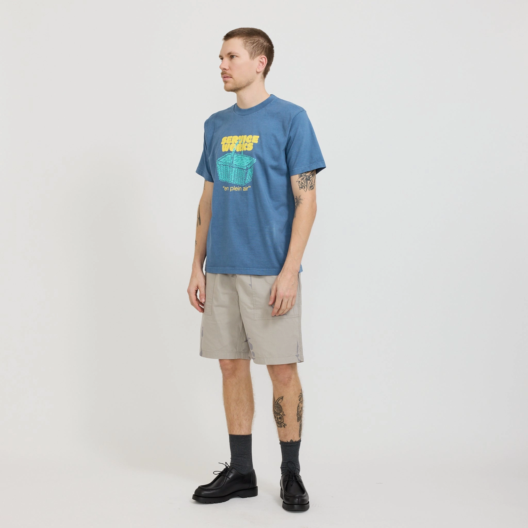 Nourish Chef Shorts Stone Anti Static Fabric Comfort Waist