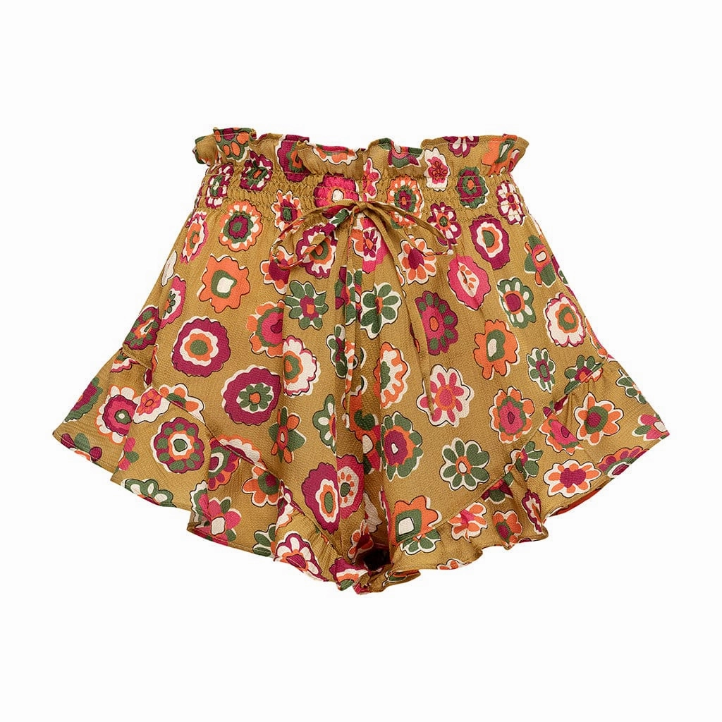 Dance wear Mazzy Floral Silk Boho Short