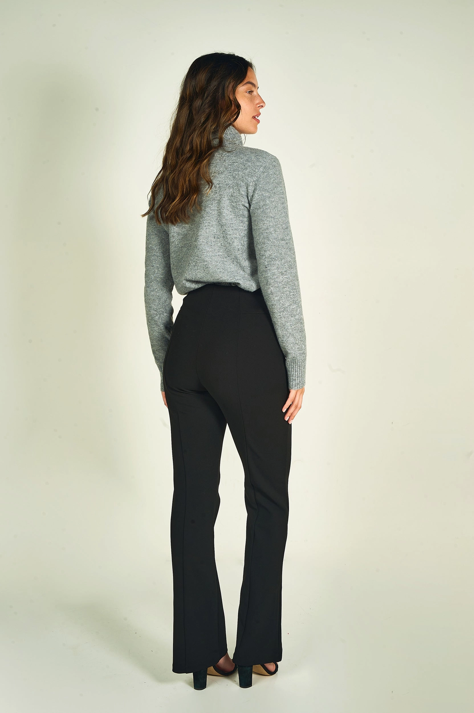 Comfort Waist Pantalon ?? jambe droite - ODELIANNE-X2 - (E-C11)