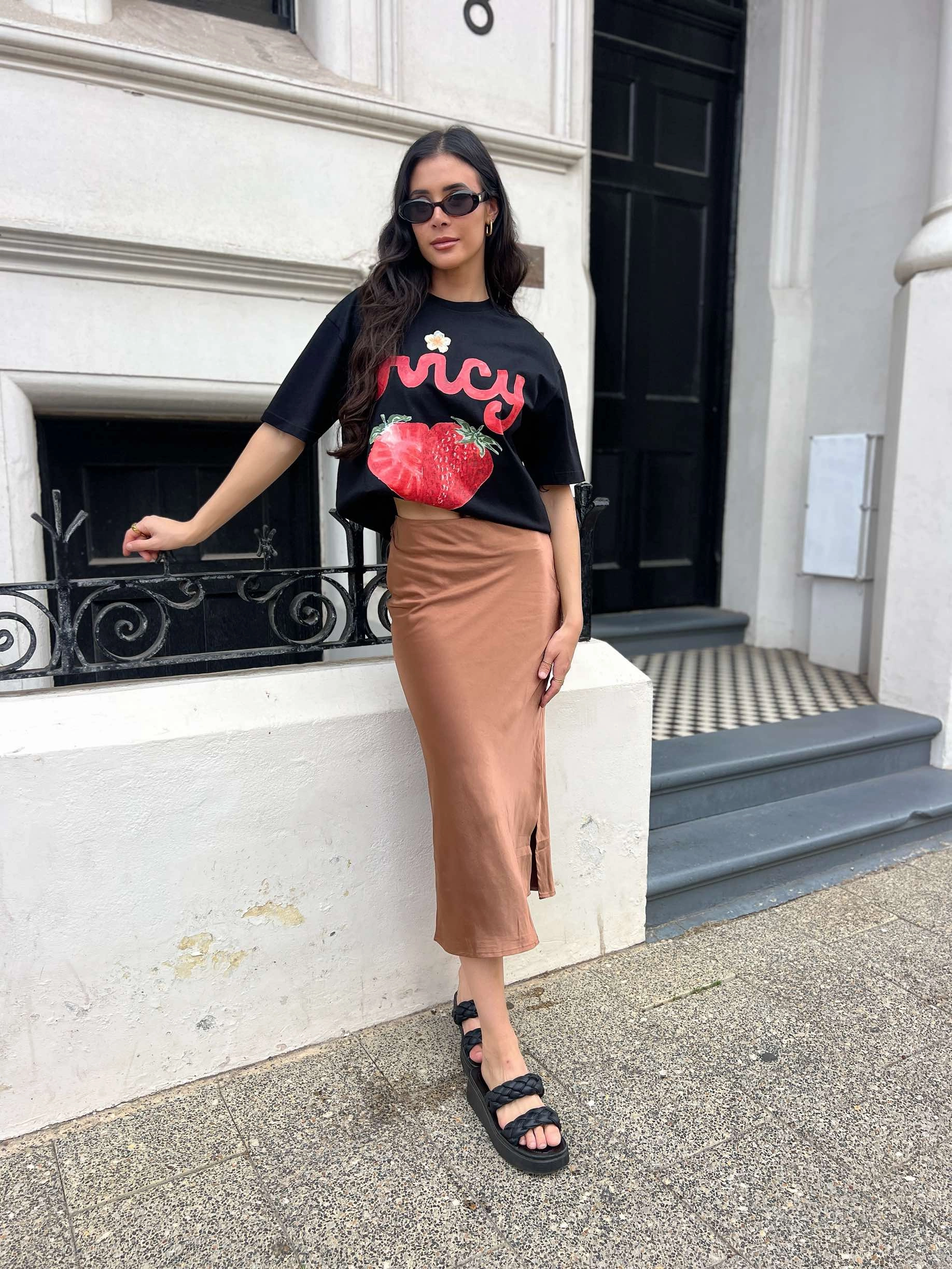 JENSEN SKIRT - RUST Clean Lines