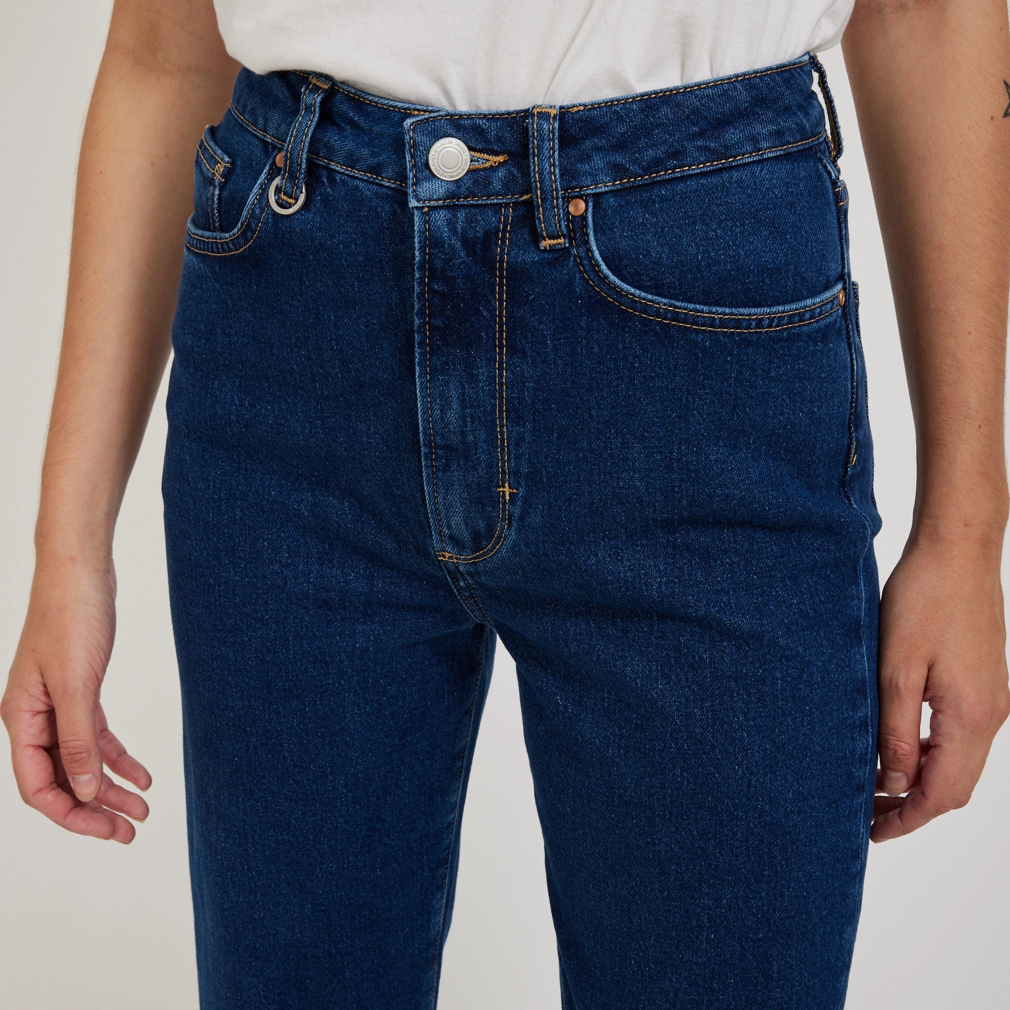 Nico Straight Royal Indigo Relaxed Cut Quick Dry Fabric