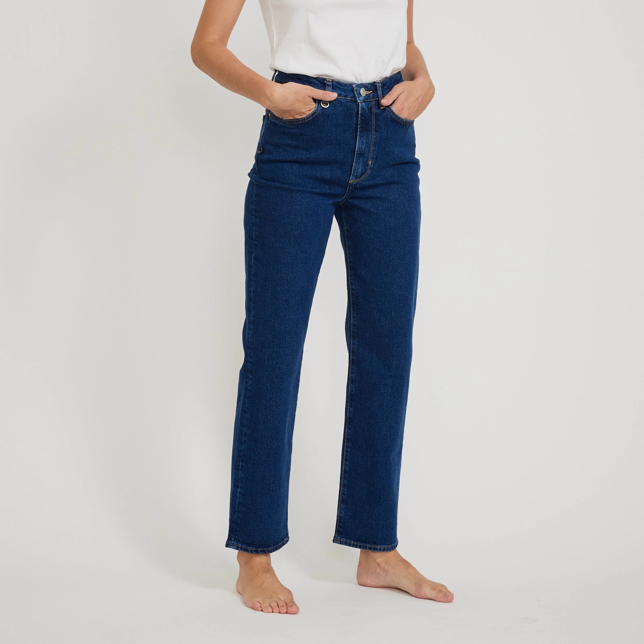 Nico Straight Royal Indigo Day To Night Comfort Stretch Weave