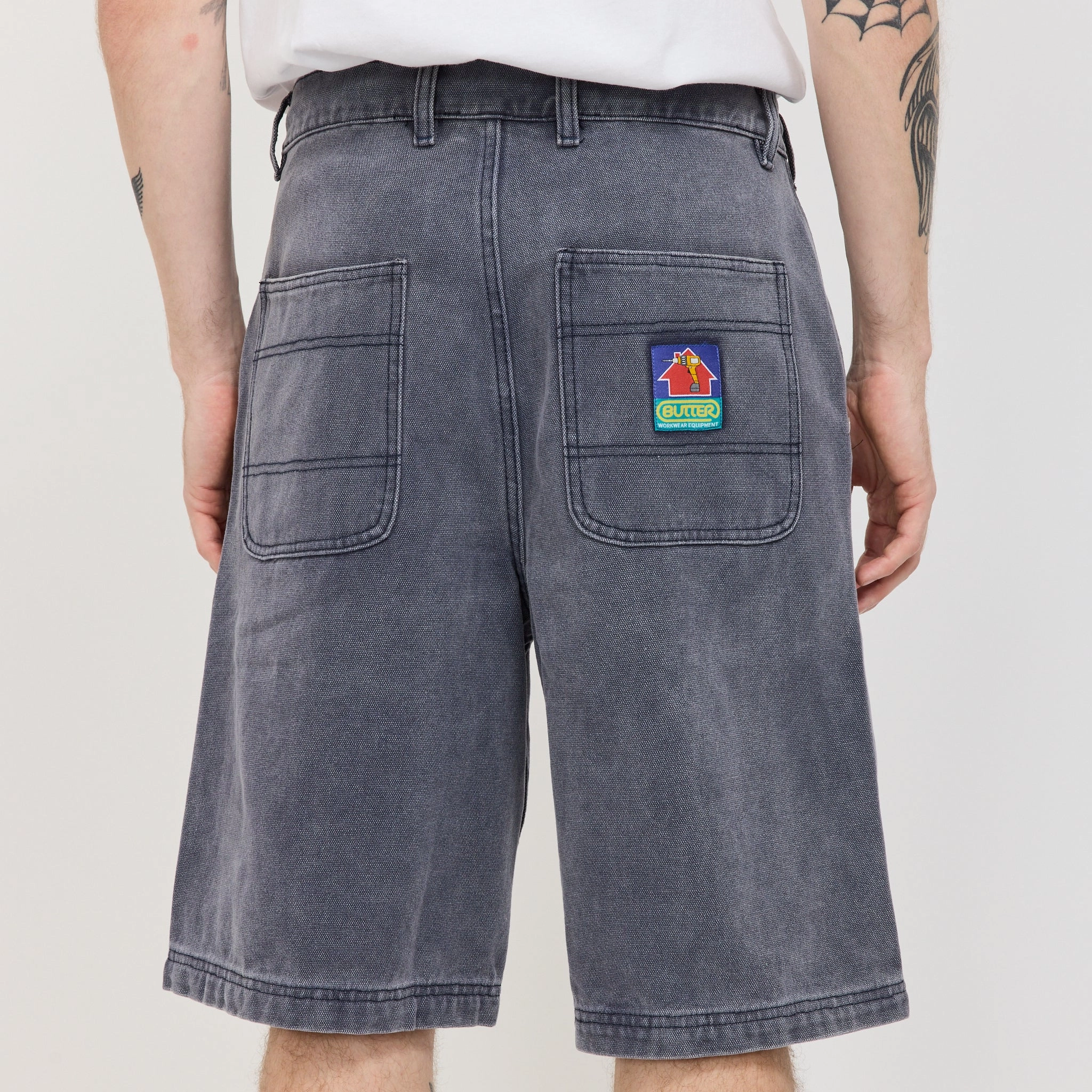Easy Care Fabric Work Shorts Slate