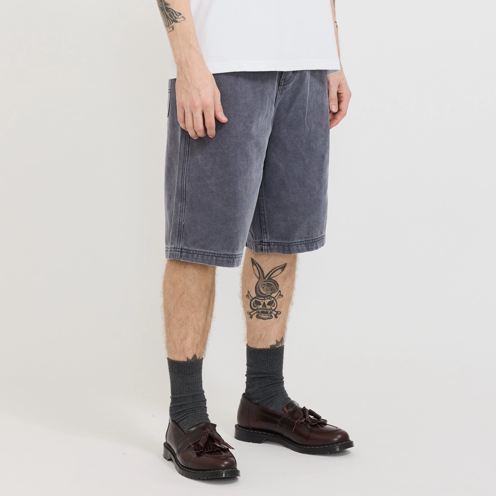 Breeze Friendly Slip Resistant Inner Grip Work Shorts Slate