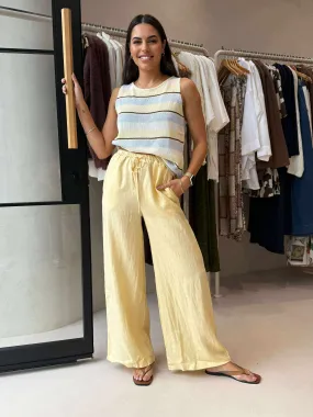 TYRA PANTS - SUNSHINE Basic Style Zero Waste Manufacturing