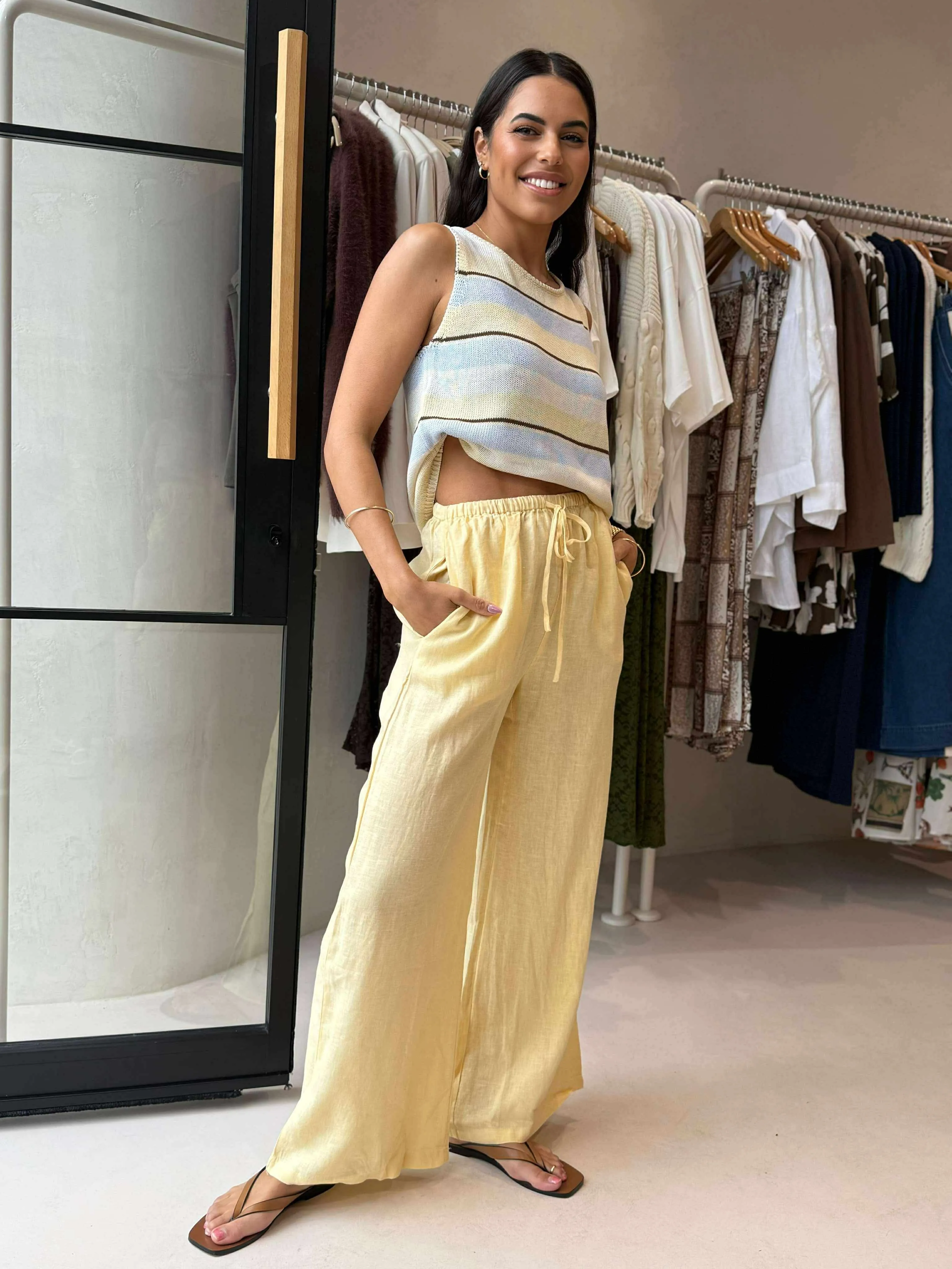 TYRA PANTS - SUNSHINE StretchFabric Modern Utility