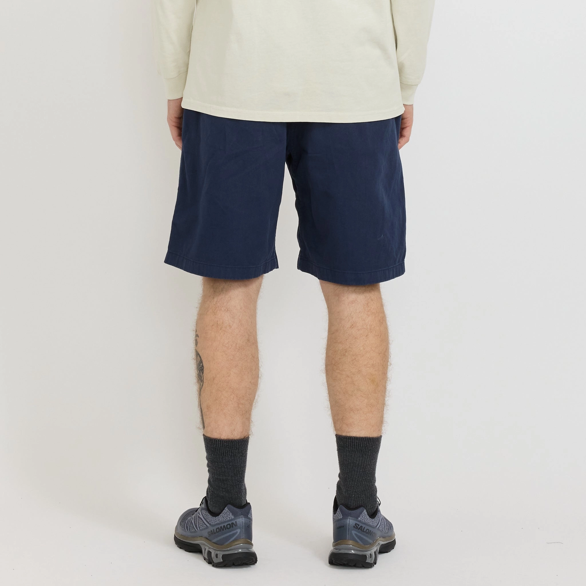G-Short Navy Pigment Dye Retro Style