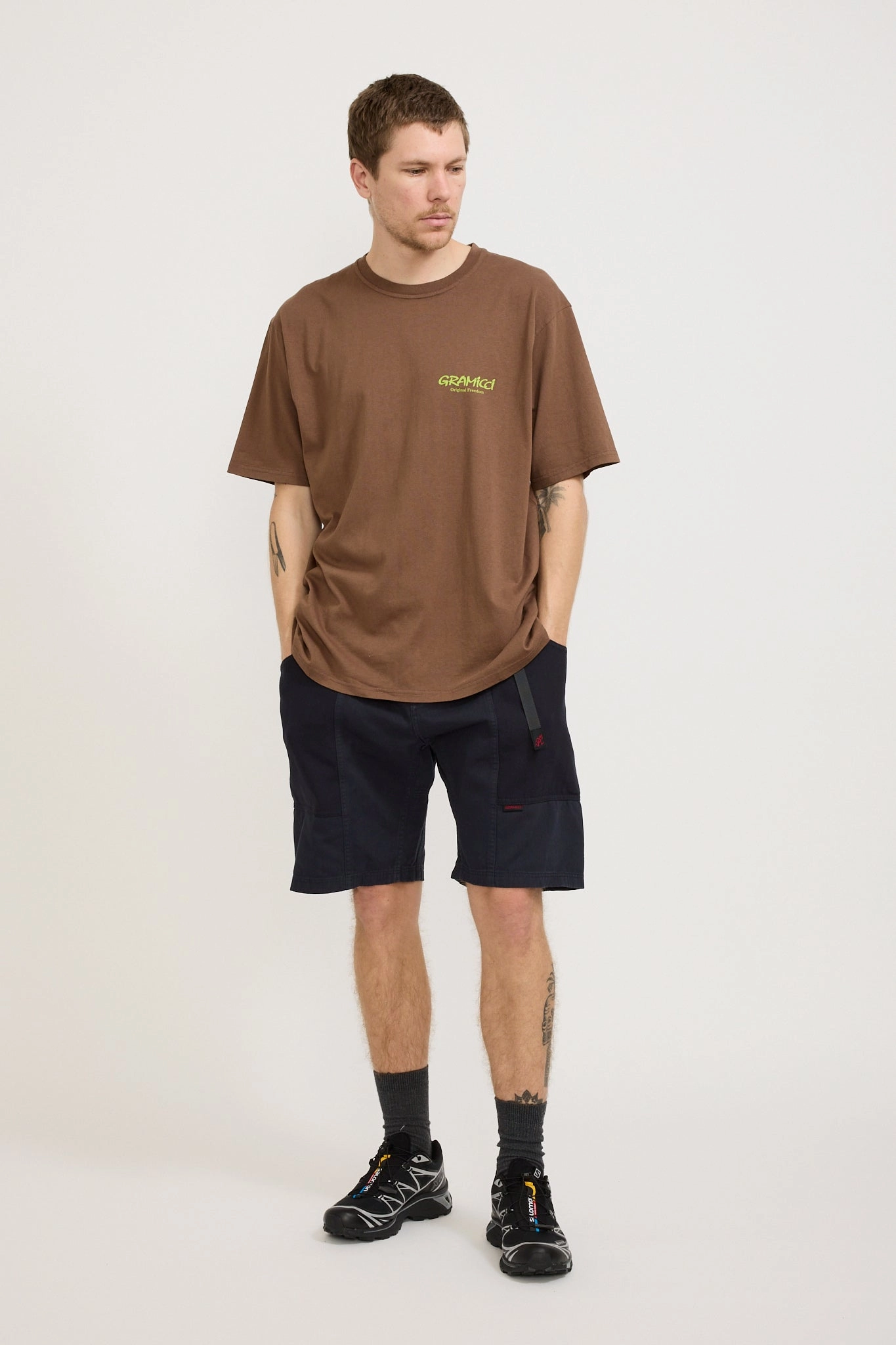 Breathable mesh lining Flexible Support Gadget Short Navy Pigment