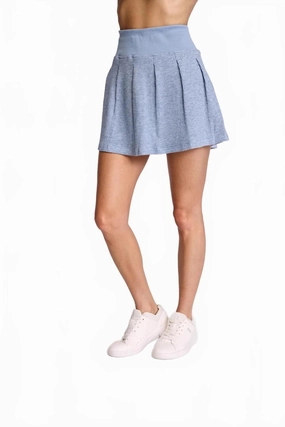 Light Wear Fresh Look Gavyn Mini Skirt In Blue Mist