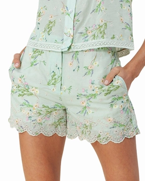 Hale Bob Eyelet Short Breathable fabric construction