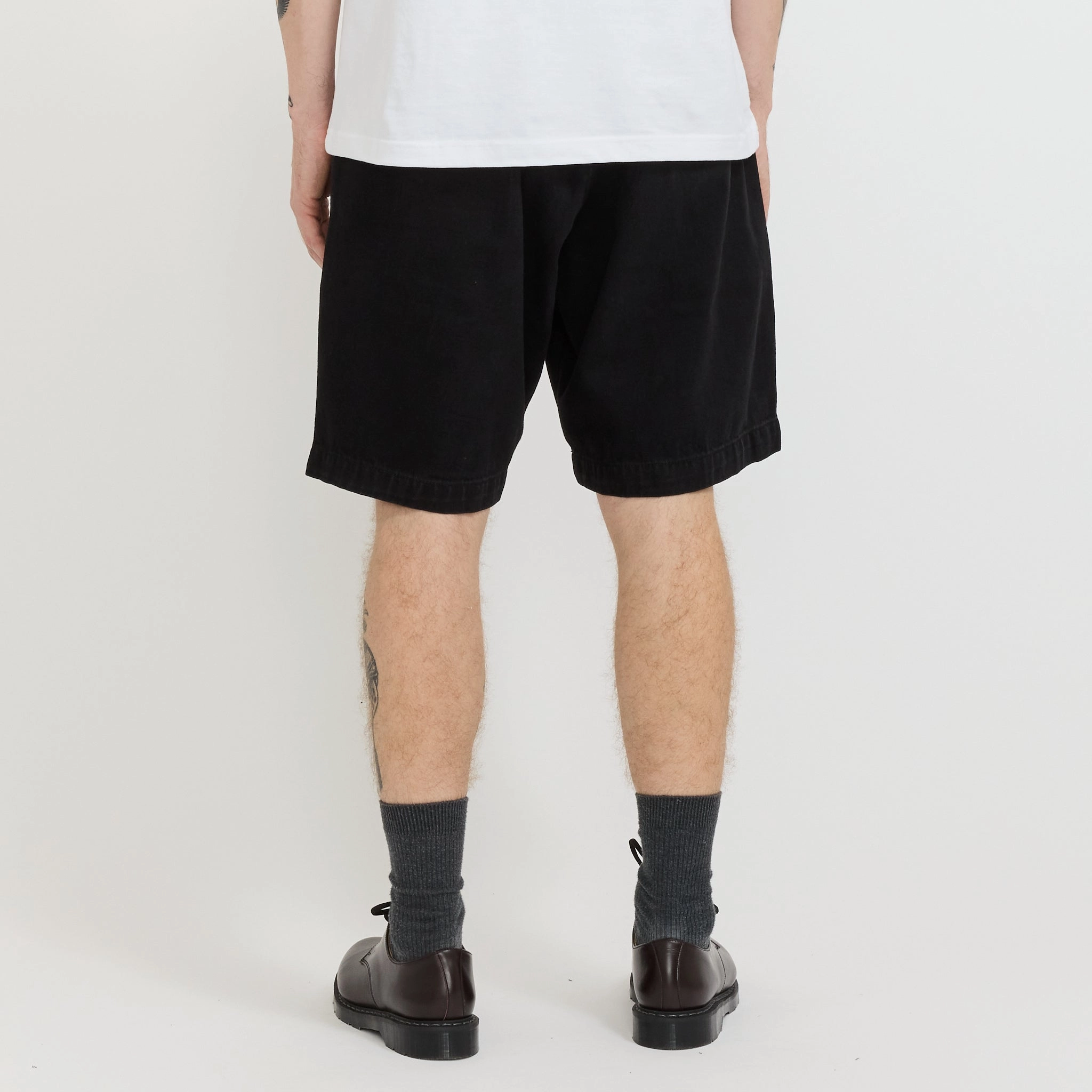 Denim Part Timer Short Dark Wash Neutral Tones Bright Hues