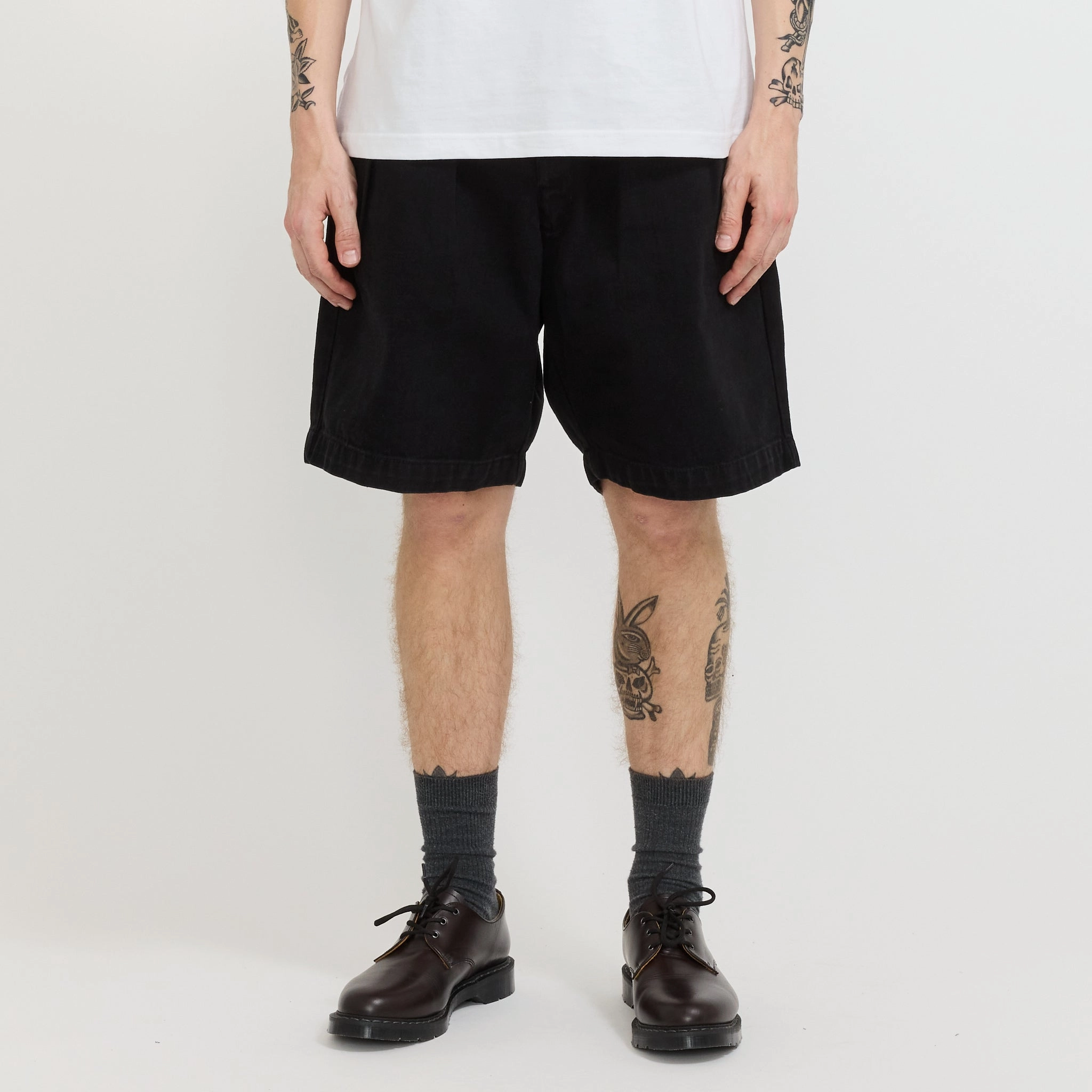 Denim Part Timer Short Dark Wash Flats