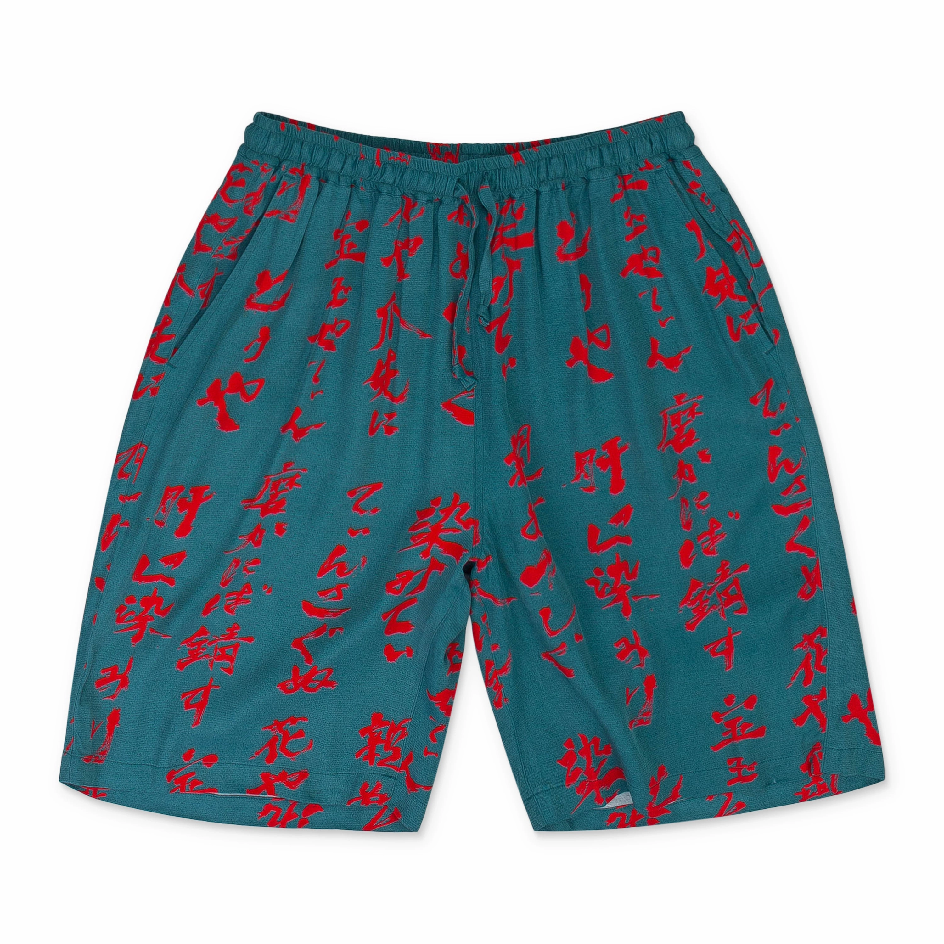 GREEN TINSAGUNU-HANA SHORTS Bold Patterns
