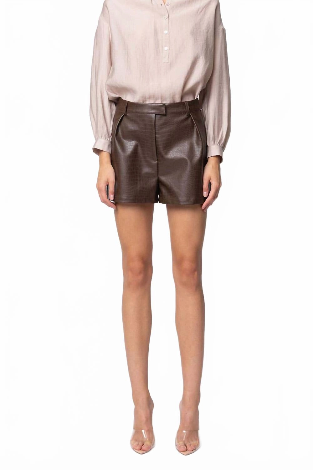 Women's Dundee Shorts In Chocolate anti - static Cargo shorts