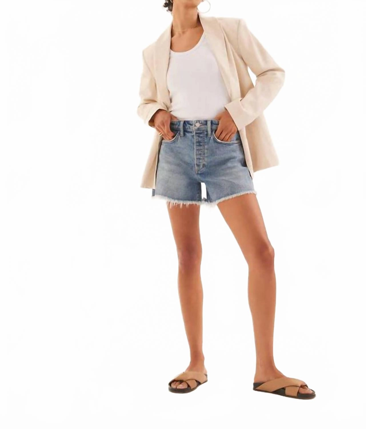 Jessie High Rise Relaxed Short In Not Your Babe Luxury Feel Yoga wear