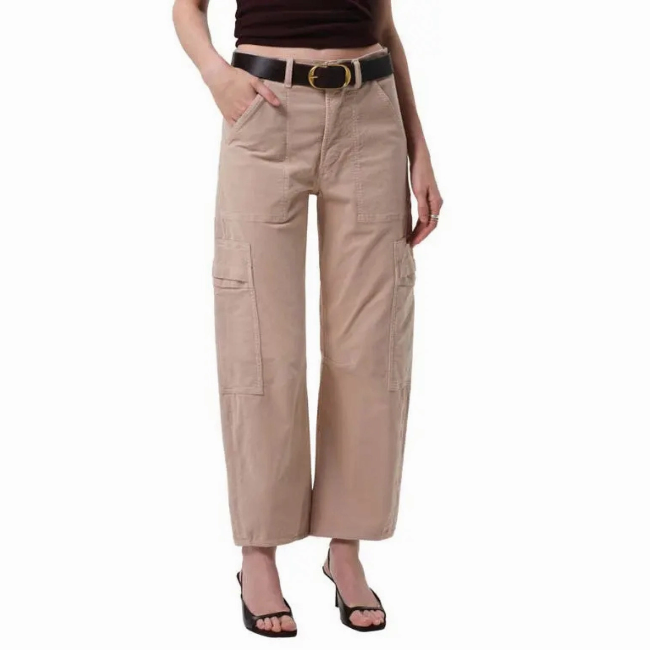 Stay Comfortable Marcelle Cargo Corduroy PaleStone