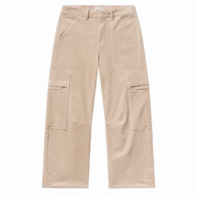 Marcelle Cargo Corduroy PaleStone Unisex Fit Temperature Regulating Fabric