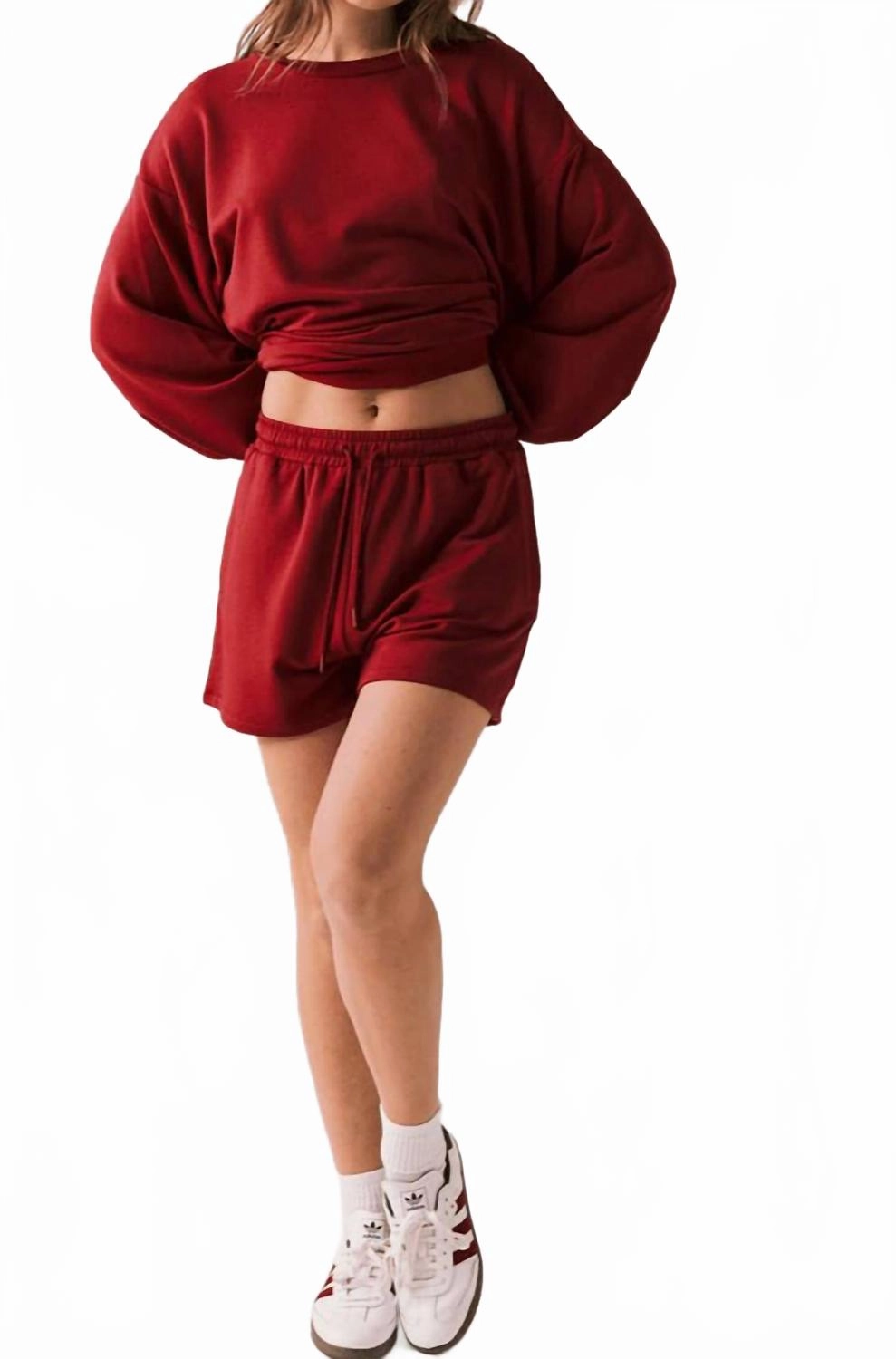 Contemporary Design Hanover Lounge Shorts In Crimson Red