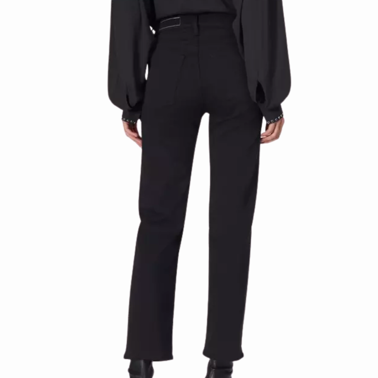 Harlow Mid-Rise Ankle Straight Black All Rounder Rugged Feel