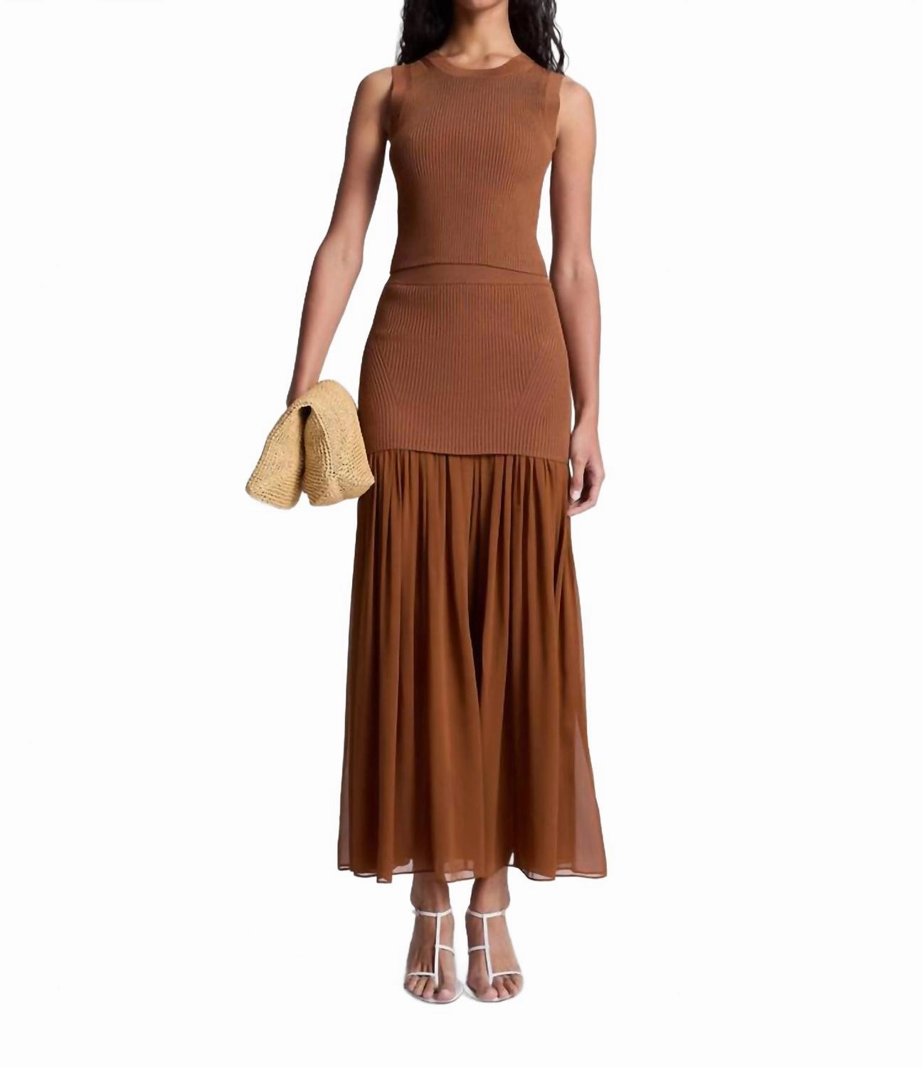 Hayden Skirt In Light Chestnut High Street Chic