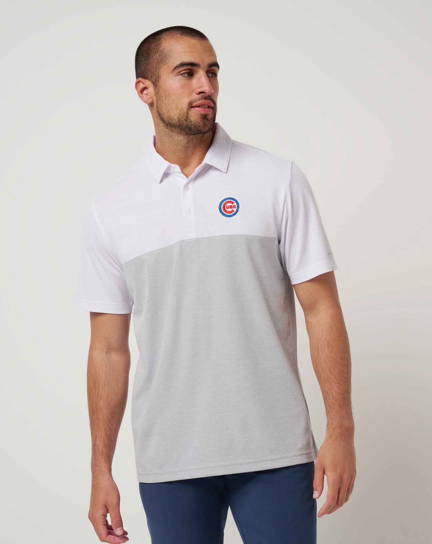 Chicago Cubs Home Run Leader Polo Four Button Placket Office Attire