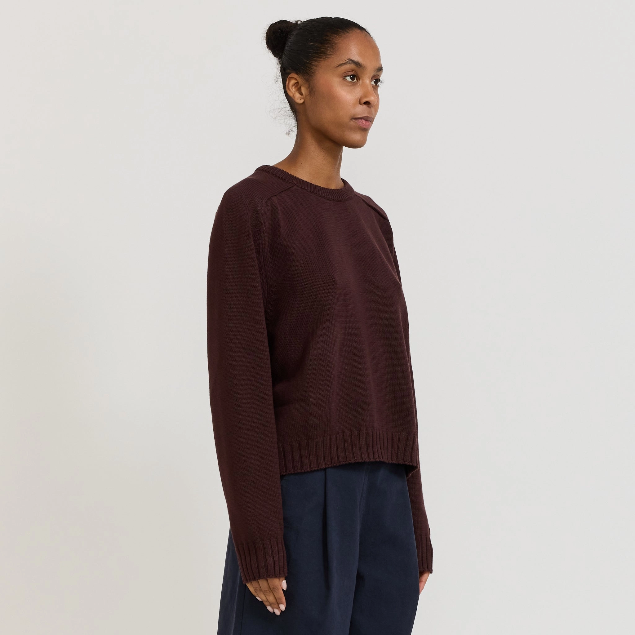 Valley Jumper Mahogany fuzzy texture