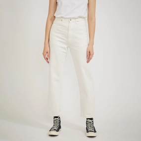 High Waist Original Selvedge White (Jasmin) Party Look Earthy Relaxed Look