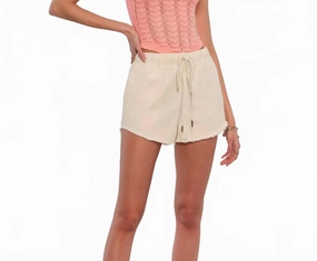 Emily Short In Ecru Anti Pill Surface