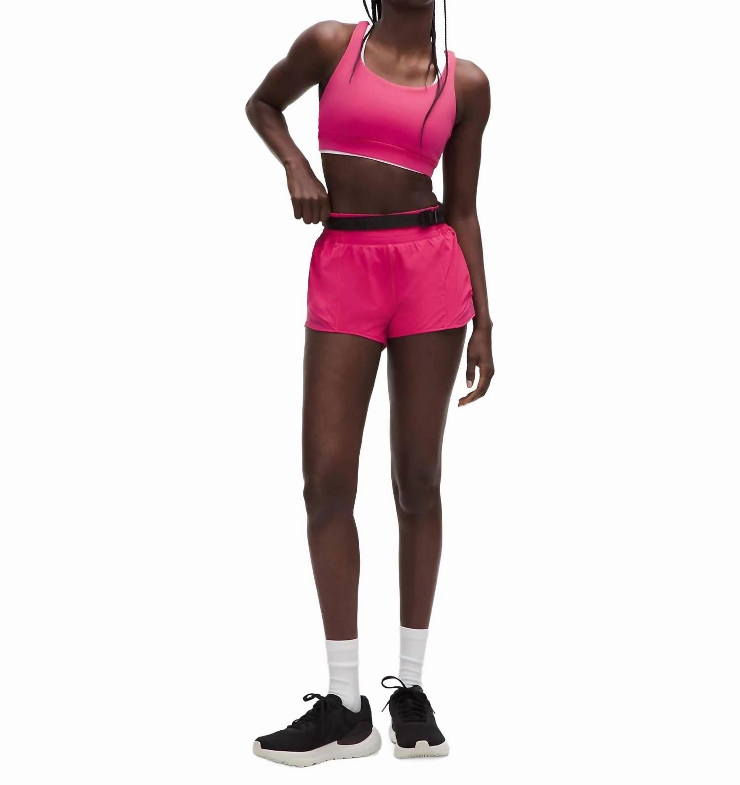 Hotty Hot High-Rise Lined Short In Raspberry Coulis Soft Touch Breeze Friendly