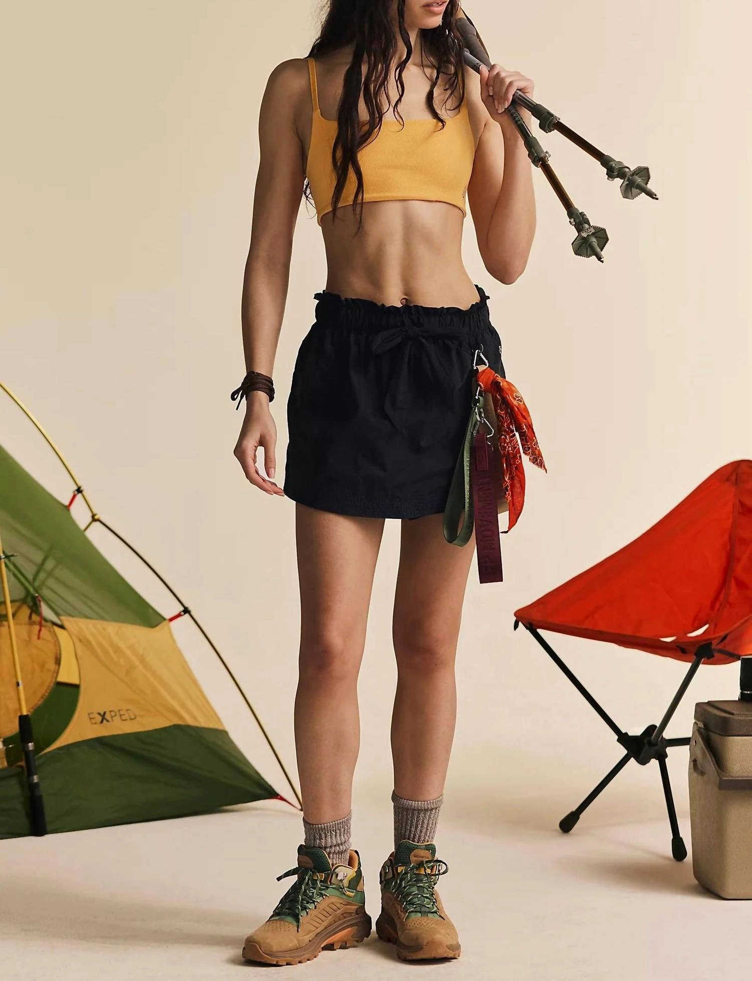 Quick Drying Fabric Perfect Fit In The Wild Skort In Black