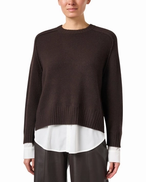 Drop Shoulder Cut BROCHU WALKER Parson Wool & Cashmere-Blend Sweater