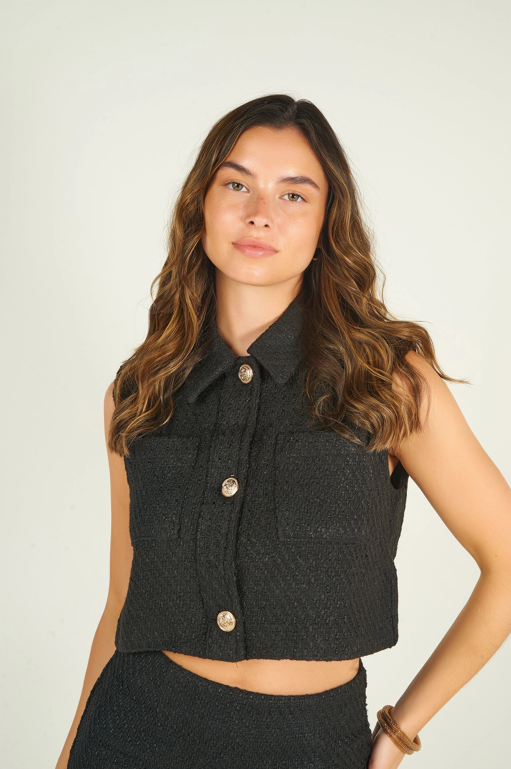 FlexibleFit Durable Chill Piece Veste en tweed sans manches - 931021-TD029 - (E-A10) - VENTE FINALE