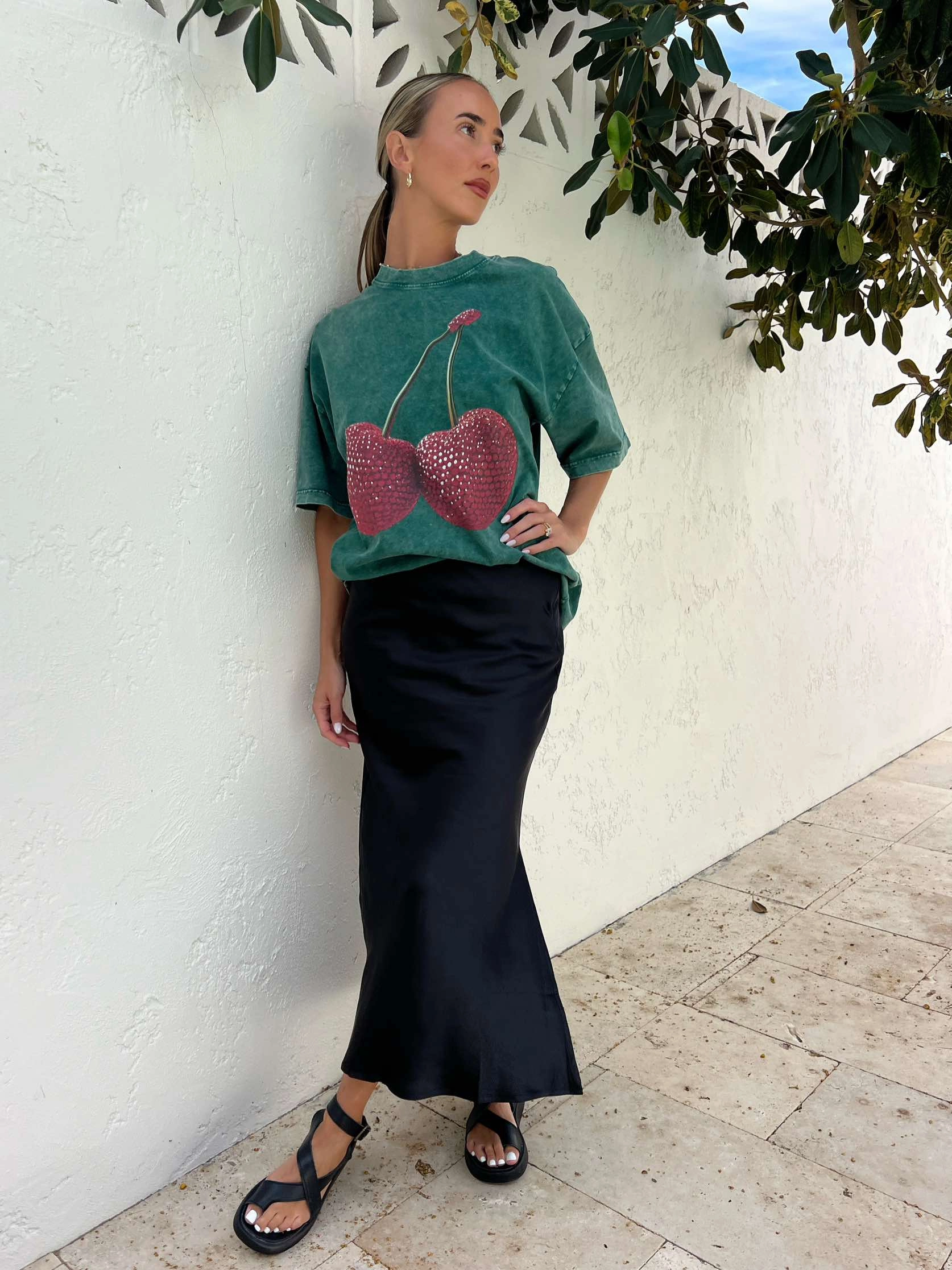 High Waist JENSEN SKIRT - BLACK