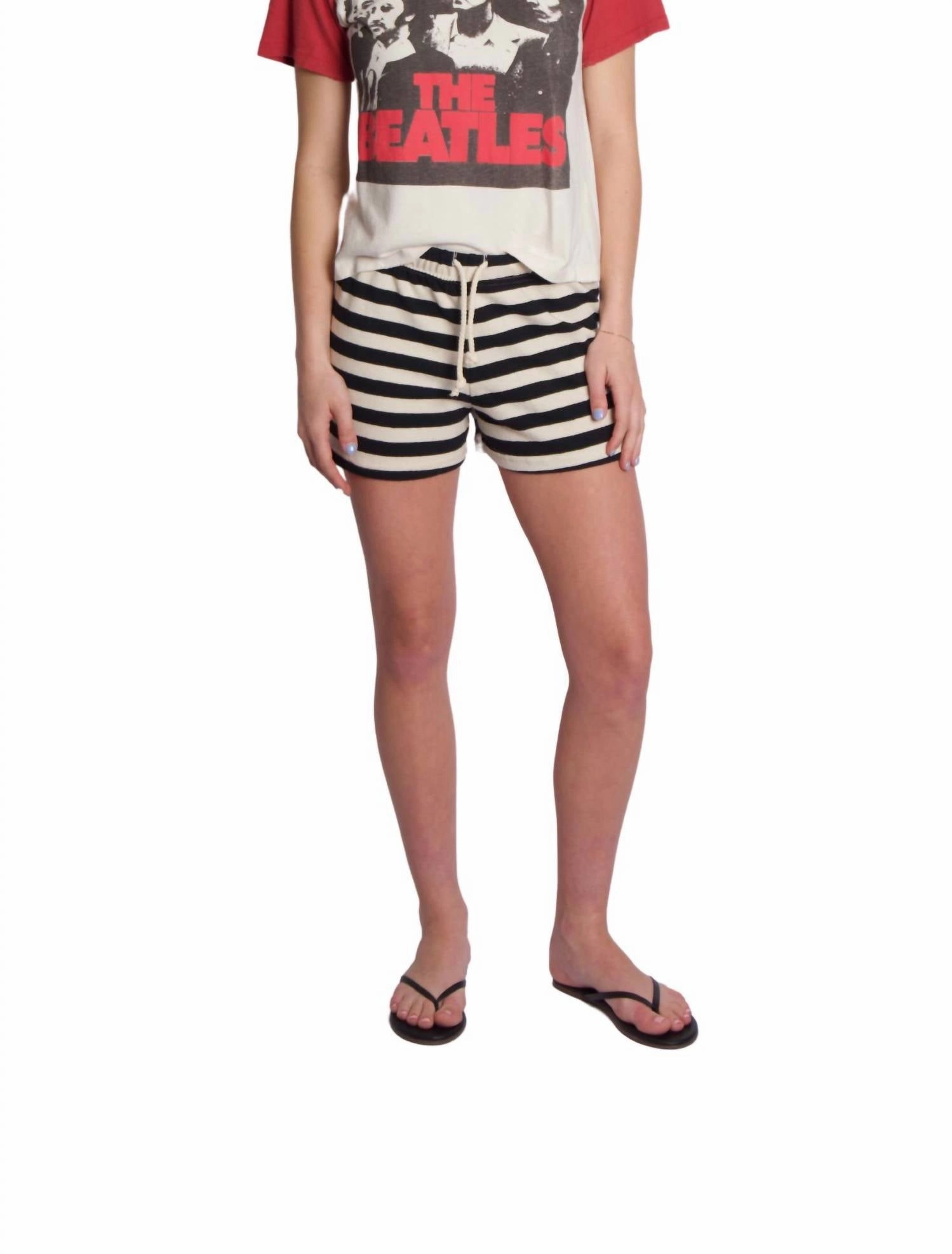 Recycled Polyester Jesse Shorts In Stripe