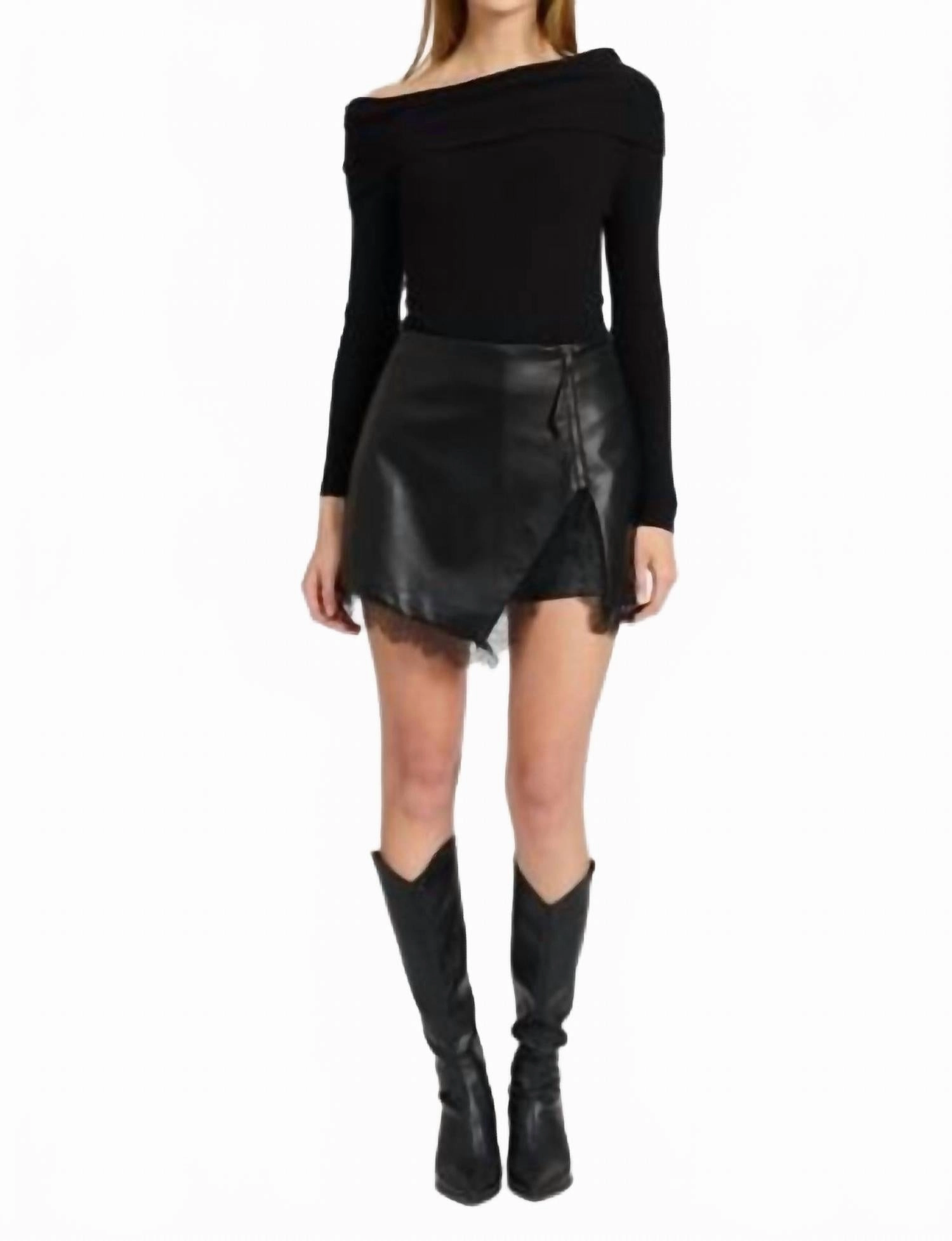Jett Vegan Mini Skort In Black Functional Clothing