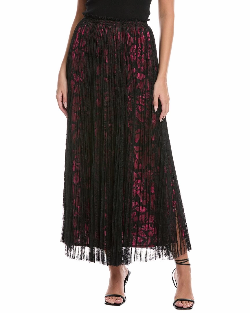 Johnny Was Yolanda Pleated Maxi Skirt Quick Fit