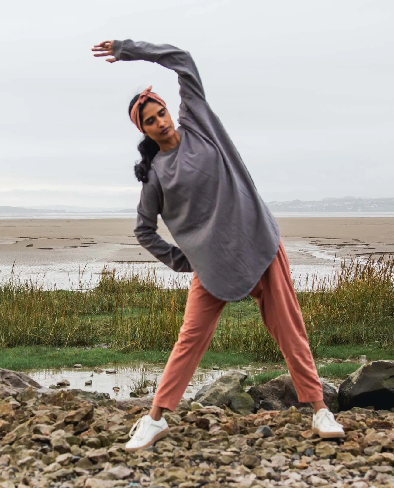 Durable Waistband Kachina Organic Cotton Yoga Trousers In Aragon