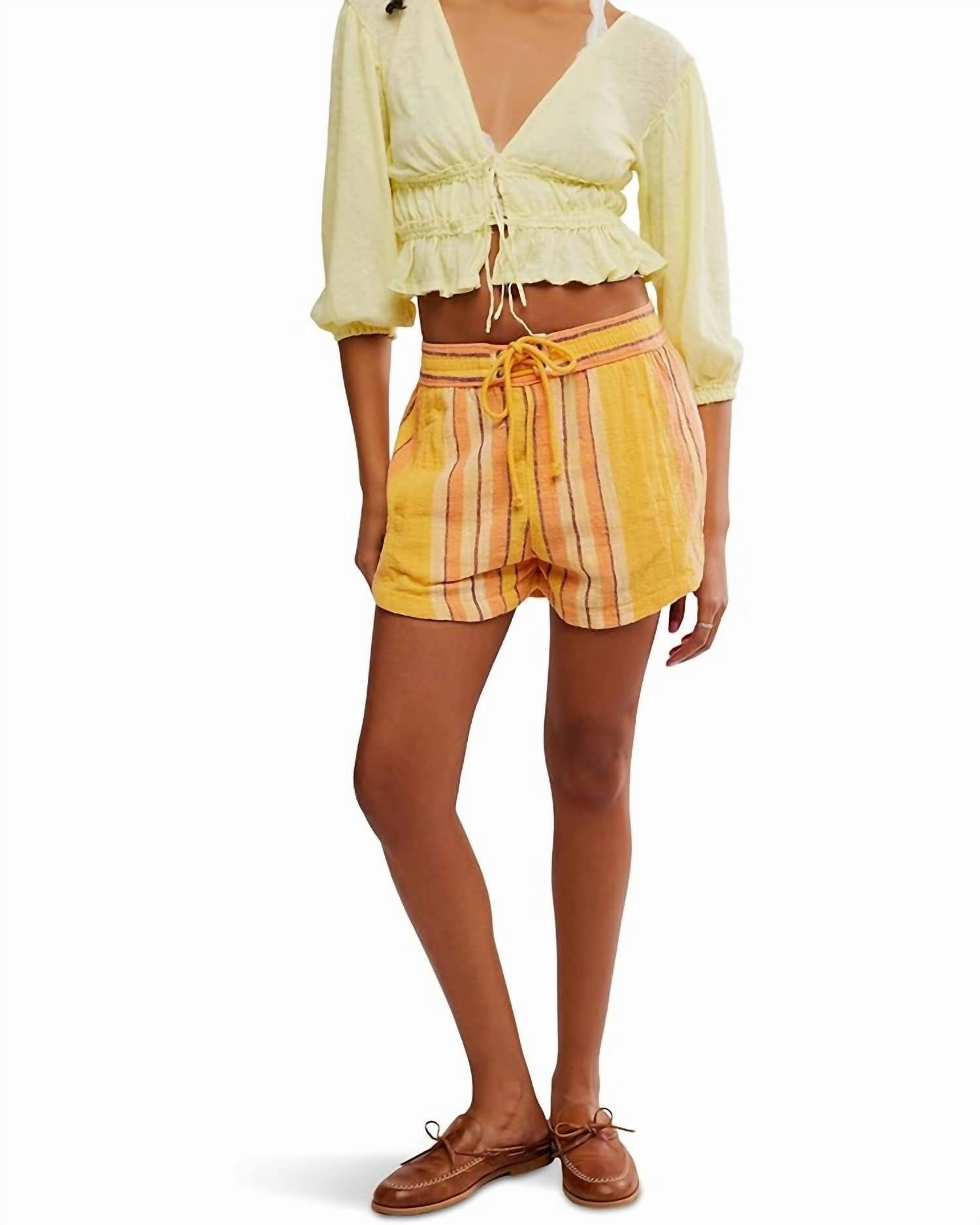 nylon blend Functional Clothing Kalli Board Shorts In Yellow Combo