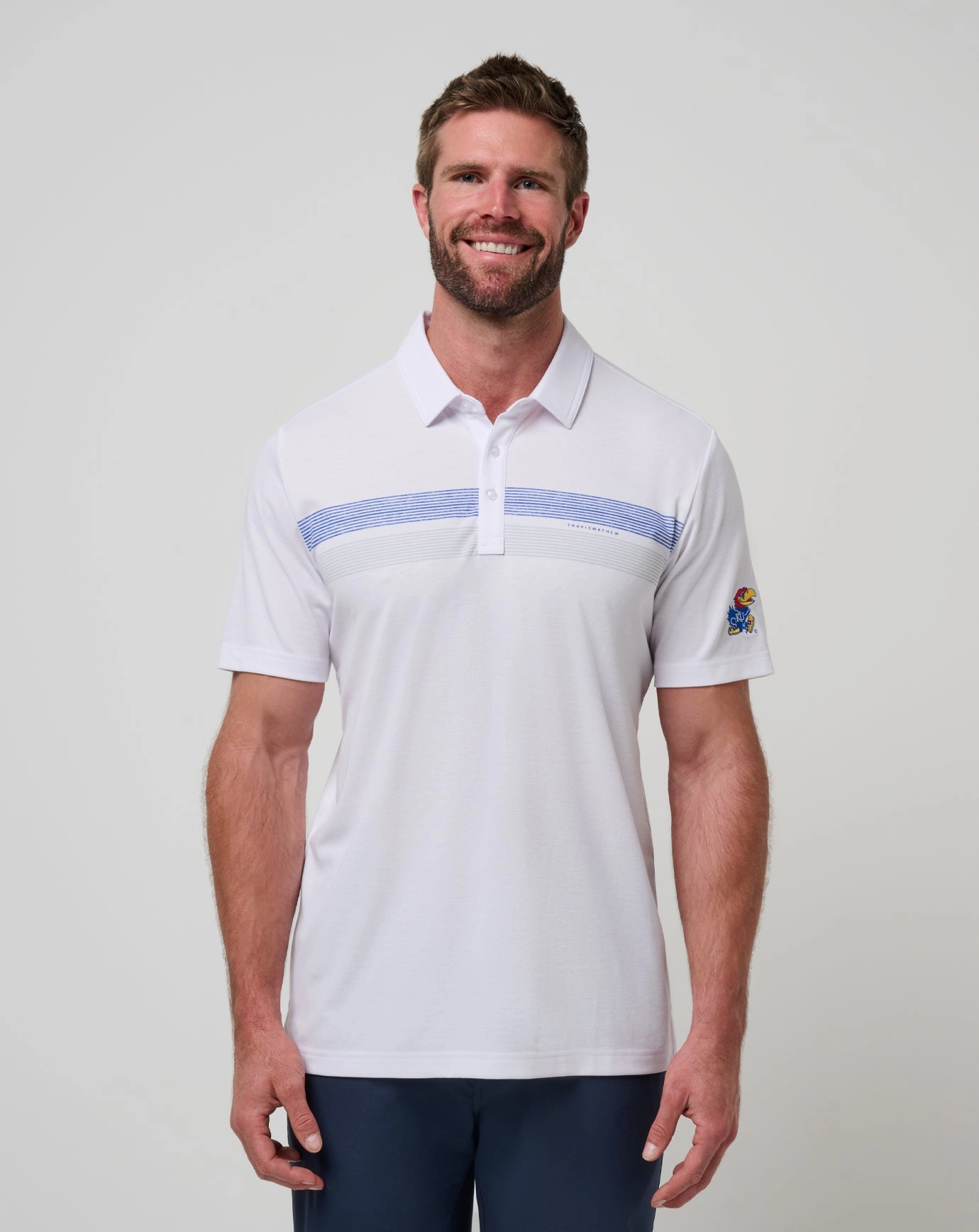Multi Ply Collar Comfy Apparel Kansas Top Recruit Polo