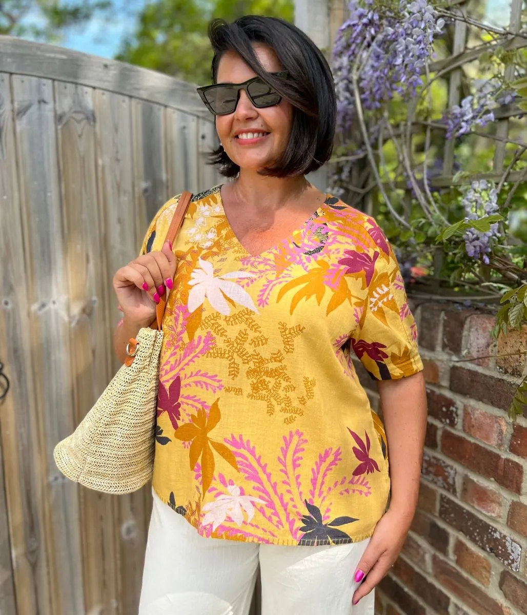 Kate Linen Blend Top Eco Friendly Blend