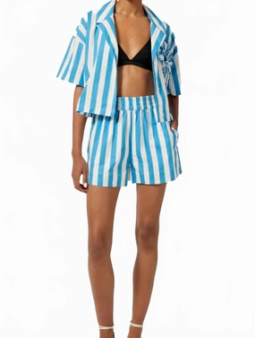 Team Spirit Reinforced Stitching Kina Short In Dorsey Stripe