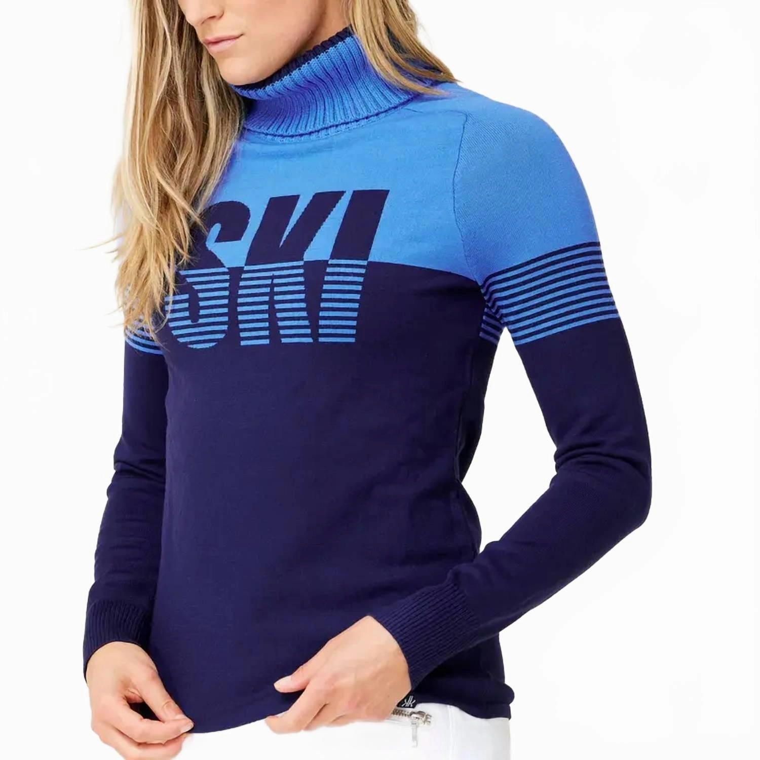 Luxury Knit Klover Slopeside Sweater In Navy