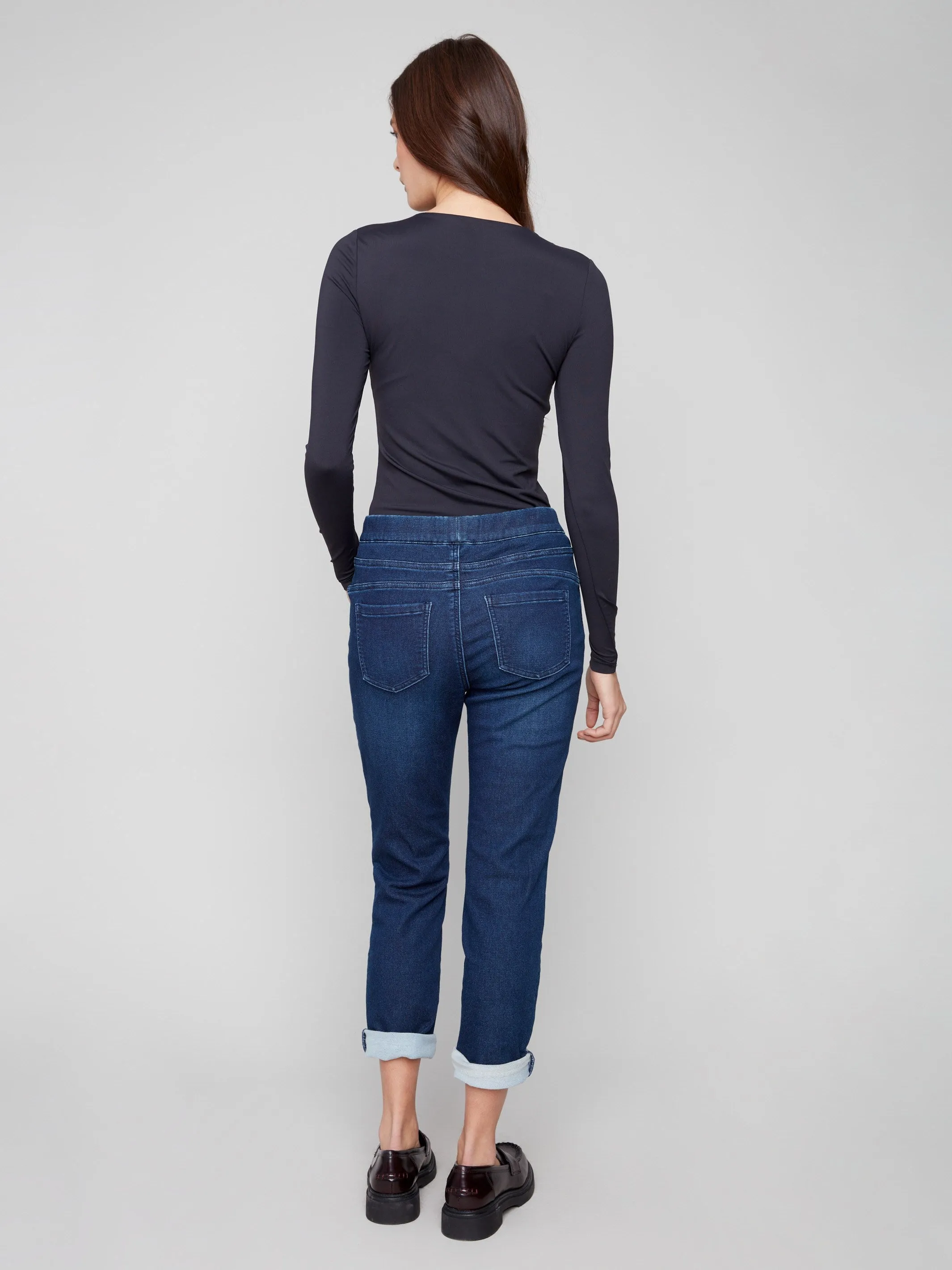 Chill Ready Knit Denim Jogger Pants - Indigo