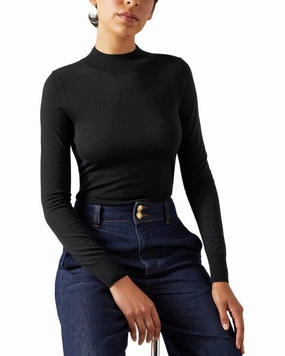 Simple Warmth Anti Snag Fabric LK Bennett Ellie Knitted Wool Top